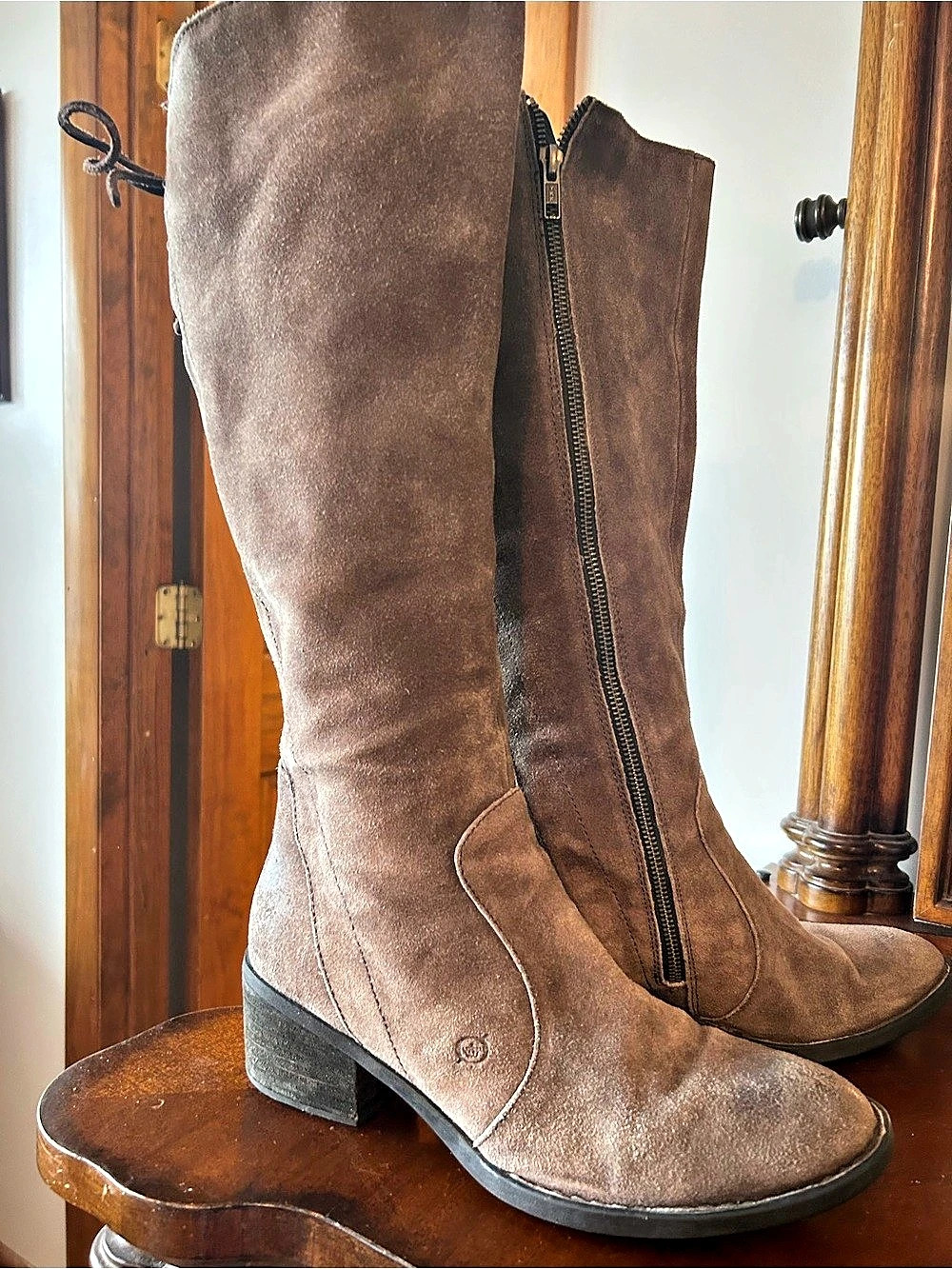 Born Felicia Tall Boots Taupe US 10M